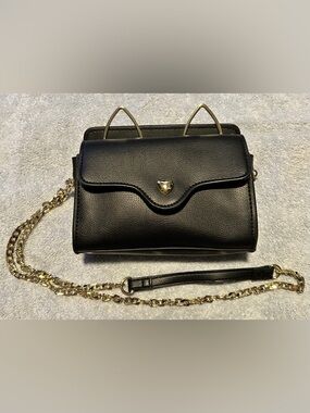 LUV BETSEY BY BETSEY JOHNSON CAT-EARS CONVERTIBLE CROSSBODY/LEATHER/NWOT